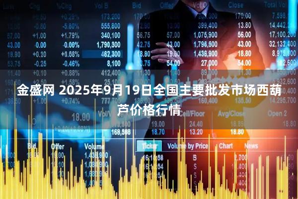 金盛网 2025年9月19日全国主要批发市场西葫芦价格行情
