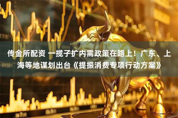 传金所配资 一揽子扩内需政策在路上！广东、上海等地谋划出台《提振消费专项行动方案》