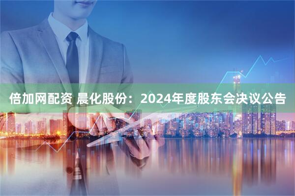 倍加网配资 晨化股份：2024年度股东会决议公告