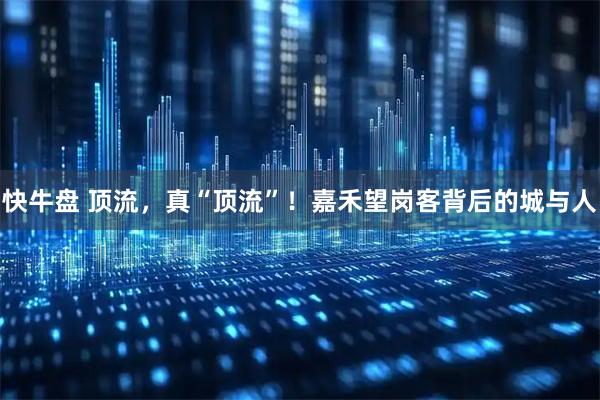 快牛盘 顶流，真“顶流”！嘉禾望岗客背后的城与人